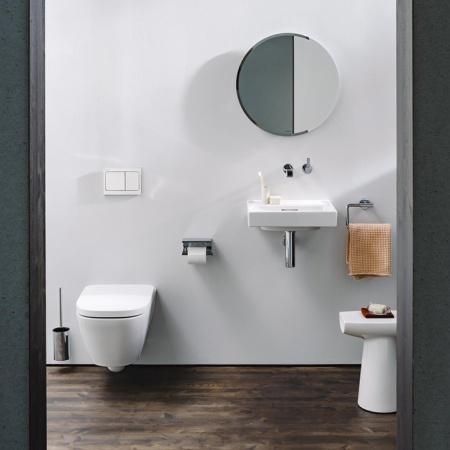 Laufen Meda Унитаз 49x36x35.5см., подвесной, безободковый, смыв Tornado, цвет: белый глянцевый 8.2011.3.000.000.1