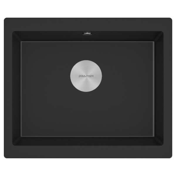 Мойка GERA 60, IT-GRANIT, PM205546-BLM, черный, 555х460, подст. мон. Paulmark