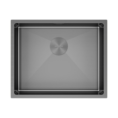 Мойка нерж. сталь NEXT 54 UNI, PM215444-GM, вороненая сталь,540х440мм, Paulmark 1,2мм