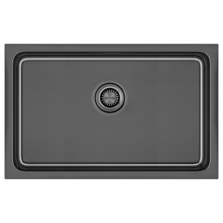 Мойка нерж. сталь VISTA 74, PM307444-GM, вороненая сталь, 740х440мм, Paulmark