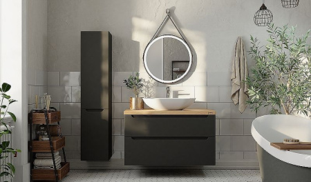 Зеркало Jorno Wood 50 Wood.02.50/ТК с подсветкой с бесконтактным выключателем