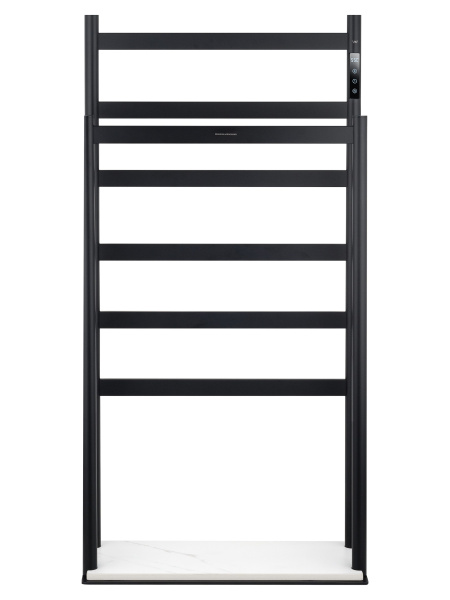 Полотенцесушитель электрический напольный WONZON & WOGHAND, Черный матовый (WW-A407-MB)