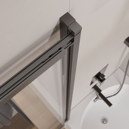 Душевая шторка на ванну CEZARES SLIDER-VF-11-90/150-C-GM
