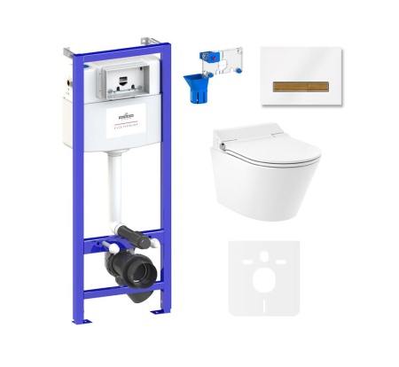 Комплект инсталляции и унитаза 7 в 1 Lavinia Boho Relfix Smart V-Clean 87561195