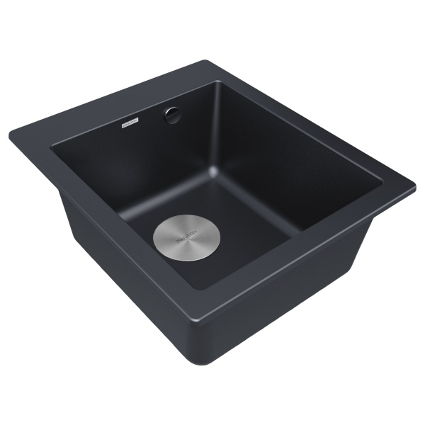 Мойка KANTE 40, IT-GRANIT, PM104249-BLM, черный, 415х490 мм, Paulmark
