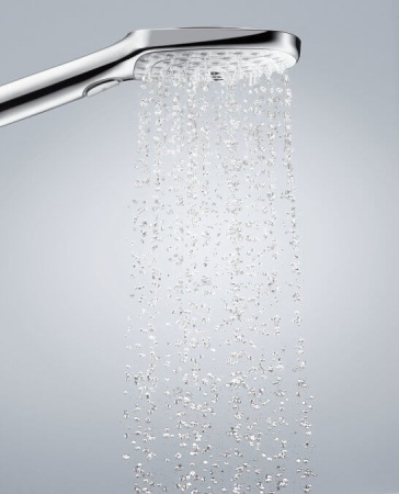 Hansgrohe Raindance Select E120 Air 3jet ручной душ хром-белый матовый 26520400