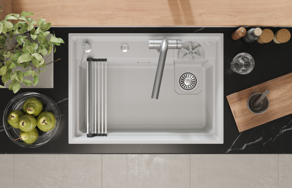 Мойка для кухни Granula Kitchen Space Rinzer 7308R арктик, 73х52 см, прямоугольная