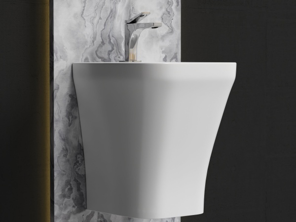 Раковина моноблок подвесная Ceramicanova DION, белый, CN6067