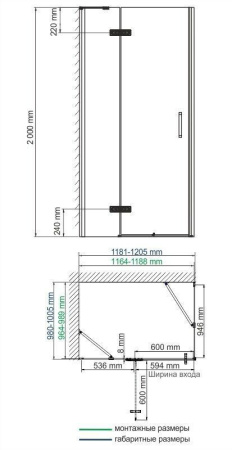 Душевой уголок WasserKRAFT AllerWHITE 10H10LWHITE
