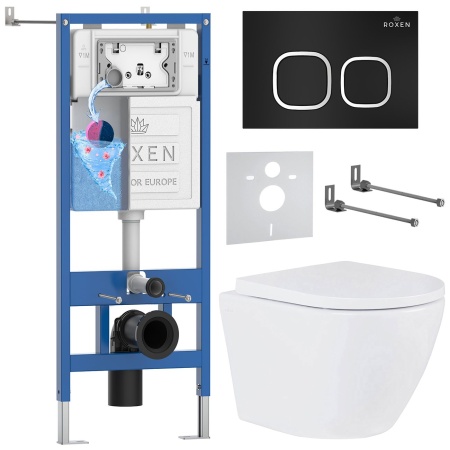 Комплект 6 в 1 RoxenBath StounFix Dual Fresh 543489 (состоит из: 710200, Santi 410280B, 530185-02)