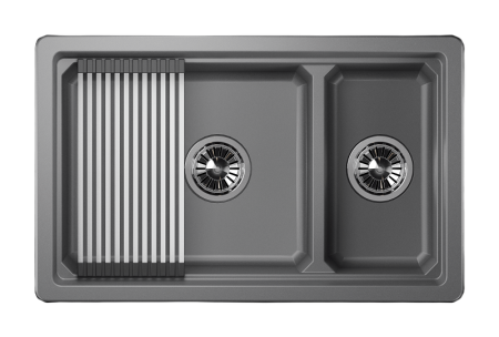 Мойка для кухни Granula Kitchen Space 7304U алюминиум, 73х45,5 см, прямоугольная