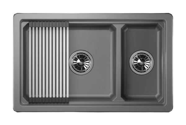 Мойка для кухни Granula Kitchen Space 7304U алюминиум, 73х45,5 см, прямоугольная