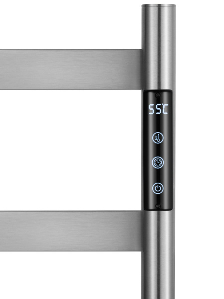 Полотенцесушитель электрический напольный WONZON & WOGHAND, Брашированный никель (WW-A407-BR)