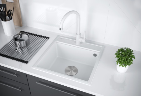 Мойка STEPIA 45, IT-GRANIT, PM114651-WH , белый, 460х510, Paulmark