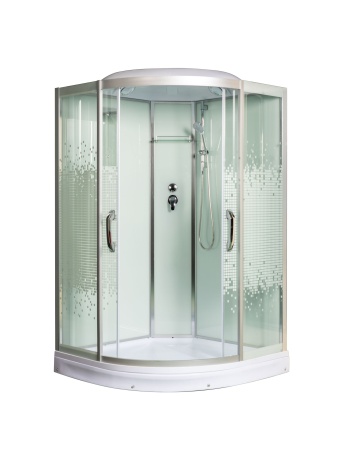 Душевая кабина Мономах 120/120/15 С МЗ, 1200х1200х2200, полукруг