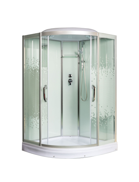 Душевая кабина Мономах 120/120/15 С МЗ, 1200х1200х2200, полукруг