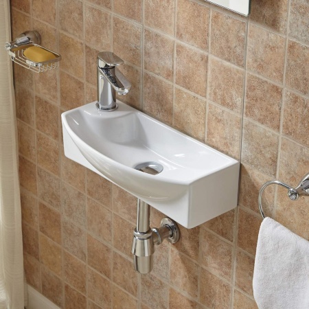 Раковина подвесная WeltWasser WW AISBACH 7946 GL-WT L глянцевая белая 455х220х130 мм