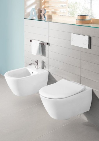 Унитаз Villeroy & Boch Subway 2.0, подвесной с сиденьем, 5614R2R1