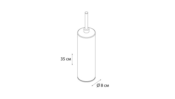 Ерш напольный хромированный круглый Fixsen Kvadro FX-442