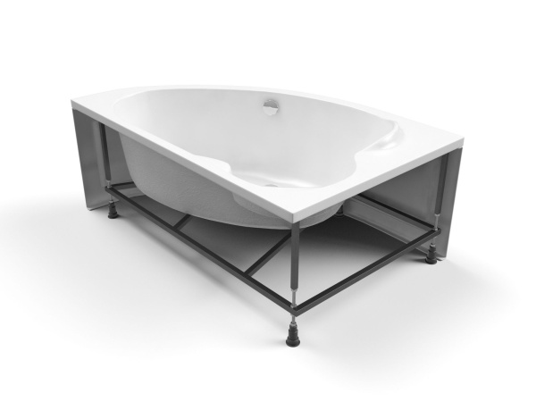 Ванна асимметричная Cersanit KALIOPE 153x100 правая белый, 63442