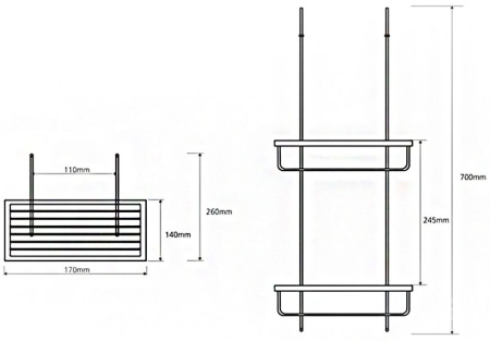 Полочка Bemeta Cytro 104702172