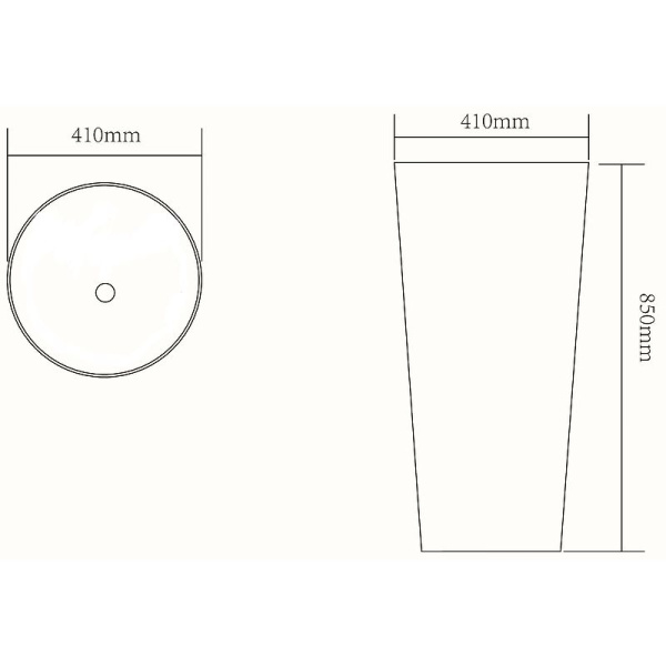 Раковина керамическая, напольная (моноблок) SantiLine SL-4012