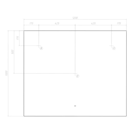 Зеркало VIGO Quadro Comfort 1200