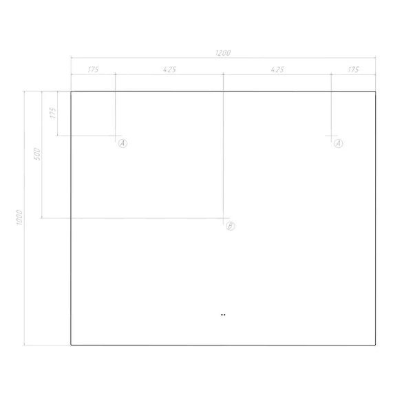 Зеркало VIGO Quadro Comfort 1200