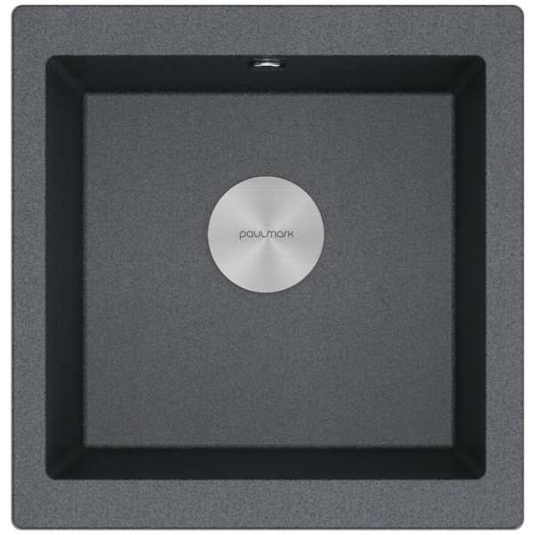 Мойка GERA 50, IT-GRANIT, PM104546-DG, графит, 445х460, подст. мон. Paulmark