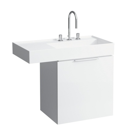 Подвесная раковина Kartell by laufen 90х46х12 см, отверстие для смесителя, без перелива, SaphirKeramik 8.1033.9.000.111.1