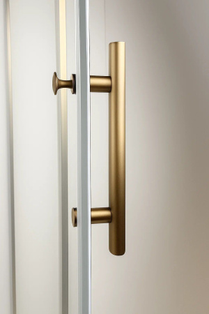 Timo Душевой угол TPSS-100/17C-8, раздвиж 1000*1000*2000, проф мат золото, стекло проз 8 мм