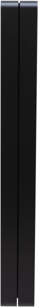 Полка Aquanet Магнум 15x130 черная матовая, вертикальная