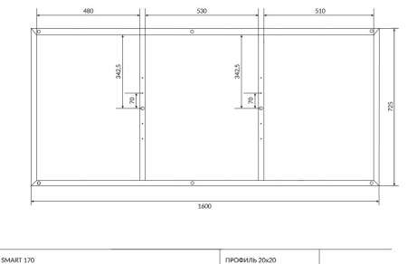 Рама для ванны Cersanit SMART 170, K-RW-SMART*170n