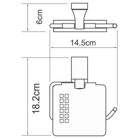 Держатель туалетной бумаги Wasserkraft Abens K-3225