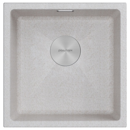 Мойка LUMI 45UNI, IT-GRANIT, LU45-BE, бежевый, 455х460, Paulmark