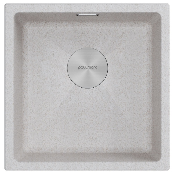 Мойка LUMI 45UNI, IT-GRANIT, LU45-BE, бежевый, 455х460, Paulmark