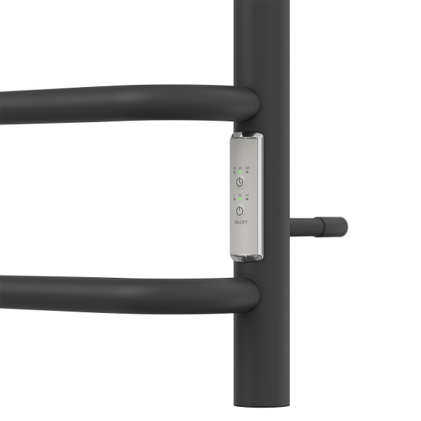 Полотенцесушитель электрический Point PN90858B П8 500x800 диммер справа, черный