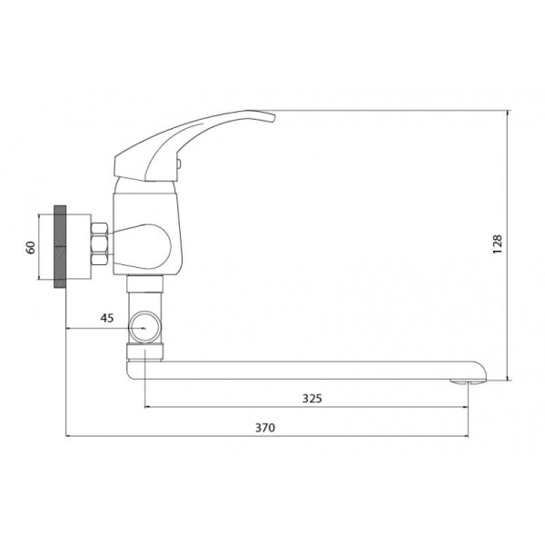 Смеситель для мойки Сантаком StOnix 1101