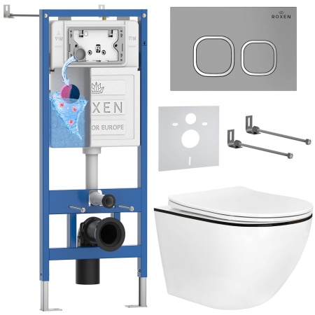 Комплект 6 в 1 RoxenBath StounFix Dual Fresh 964715 (состоит из: 710200, Santi 410280M, 530110-01B)