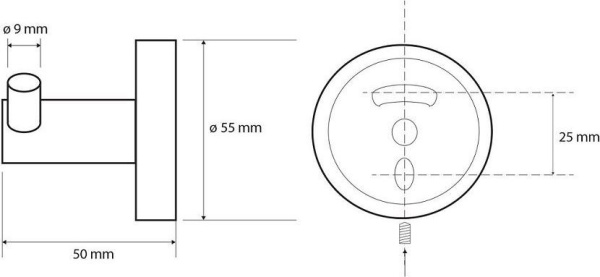 Крючок для полотенец Bemeta White 104106034