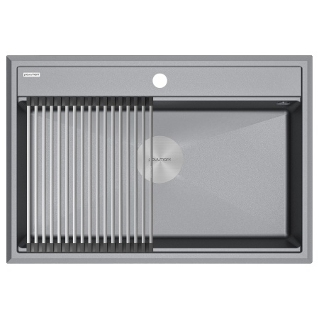Мойка STEPIA 80, IT-GRANIT, PM117551-GRM , серый металлик, 750х510, Paulmark