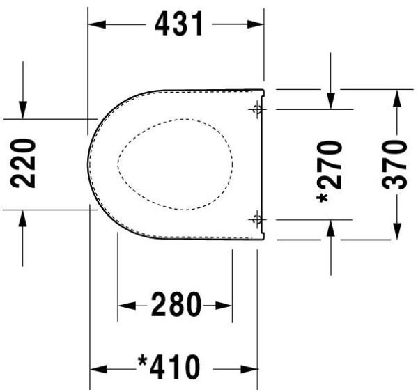 Сиденье для унитаза Duravit Universal 0069890000