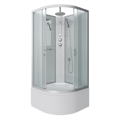 Душевая кабина Niagara Classic NG-2308-14BKT 90х90х210-240, высокий поддон 40 см, стекло матовое