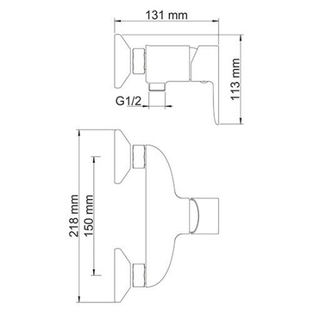 Смеситель для душа WasserKRAFT Leine 3502