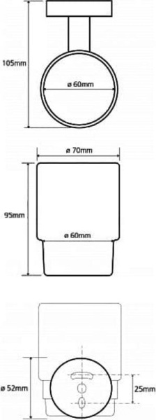 Стакан Bemeta Trend-i 104110018e