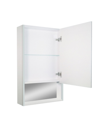 Зеркальный шкаф для ванной 50х80см белый Reflexion Box White с регулируемой LED подсветкой RF2420WH