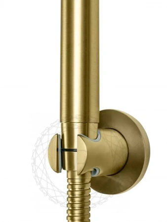 Смеситель для ванны с душем FILARETE Roun FL2120 (Золото матовый)