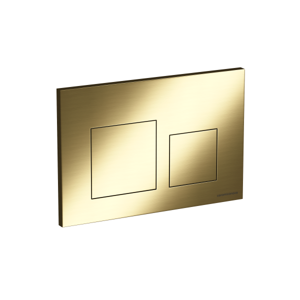 Кнопка смыва Balance, клавиши Square, цвет брашированное золото, CN12-002BG