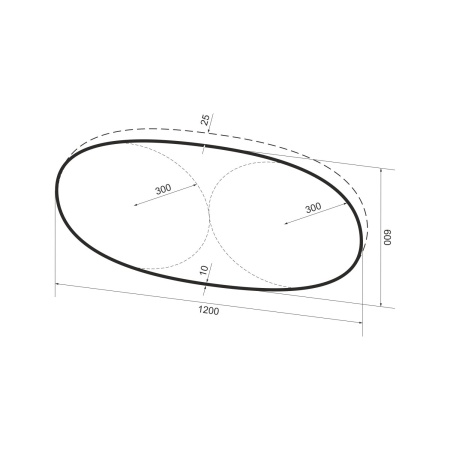 Зеркало с фоновой LED-подсветкой Wellsee 7 Rays' Spectrum 172201570
