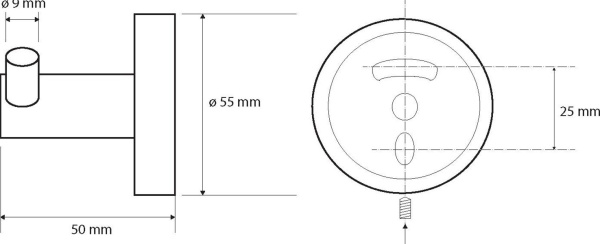 Крючок Bemeta Hematit 159106032 двойной